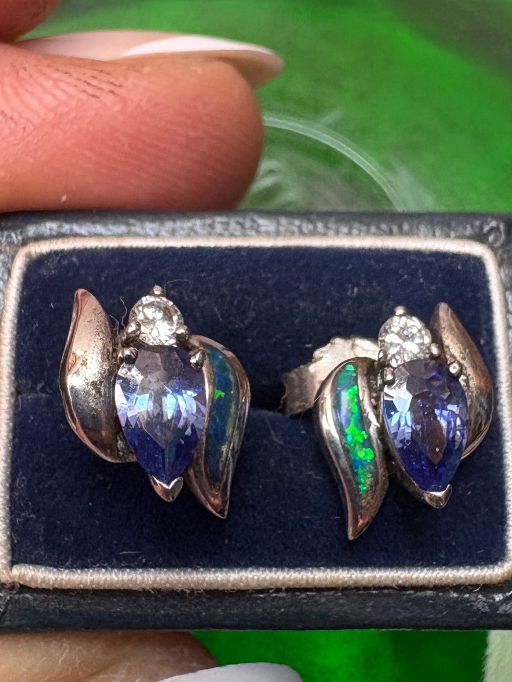 Sterling Silver 925 Gemstone Stud Earrings